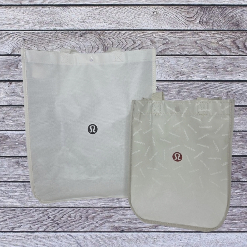 Lululemon Reuseable Totes Large And Small